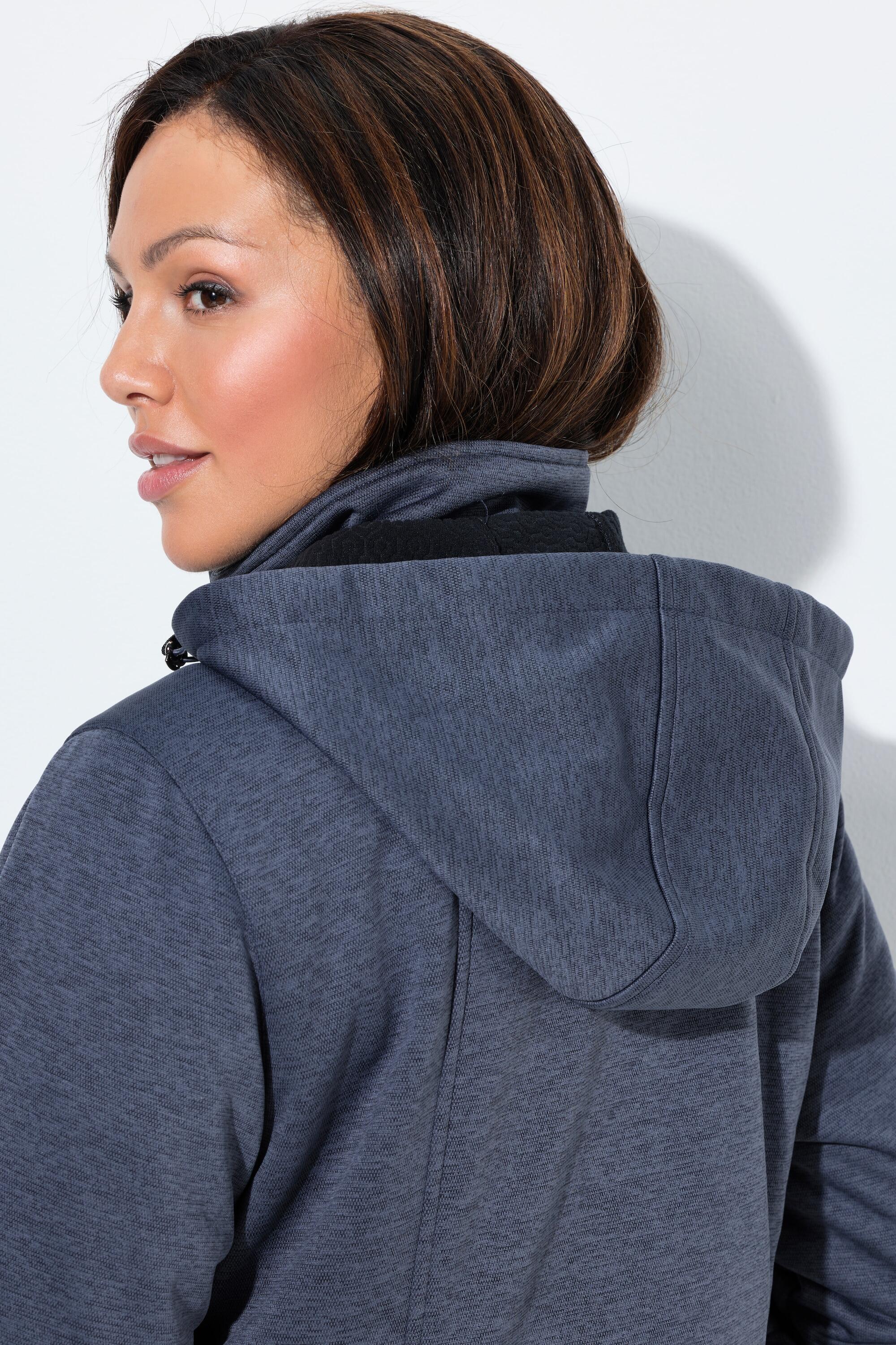 Femme Veste Softshell HYPRAR à capuche matière déperlante boutons Brandebourg 3/7