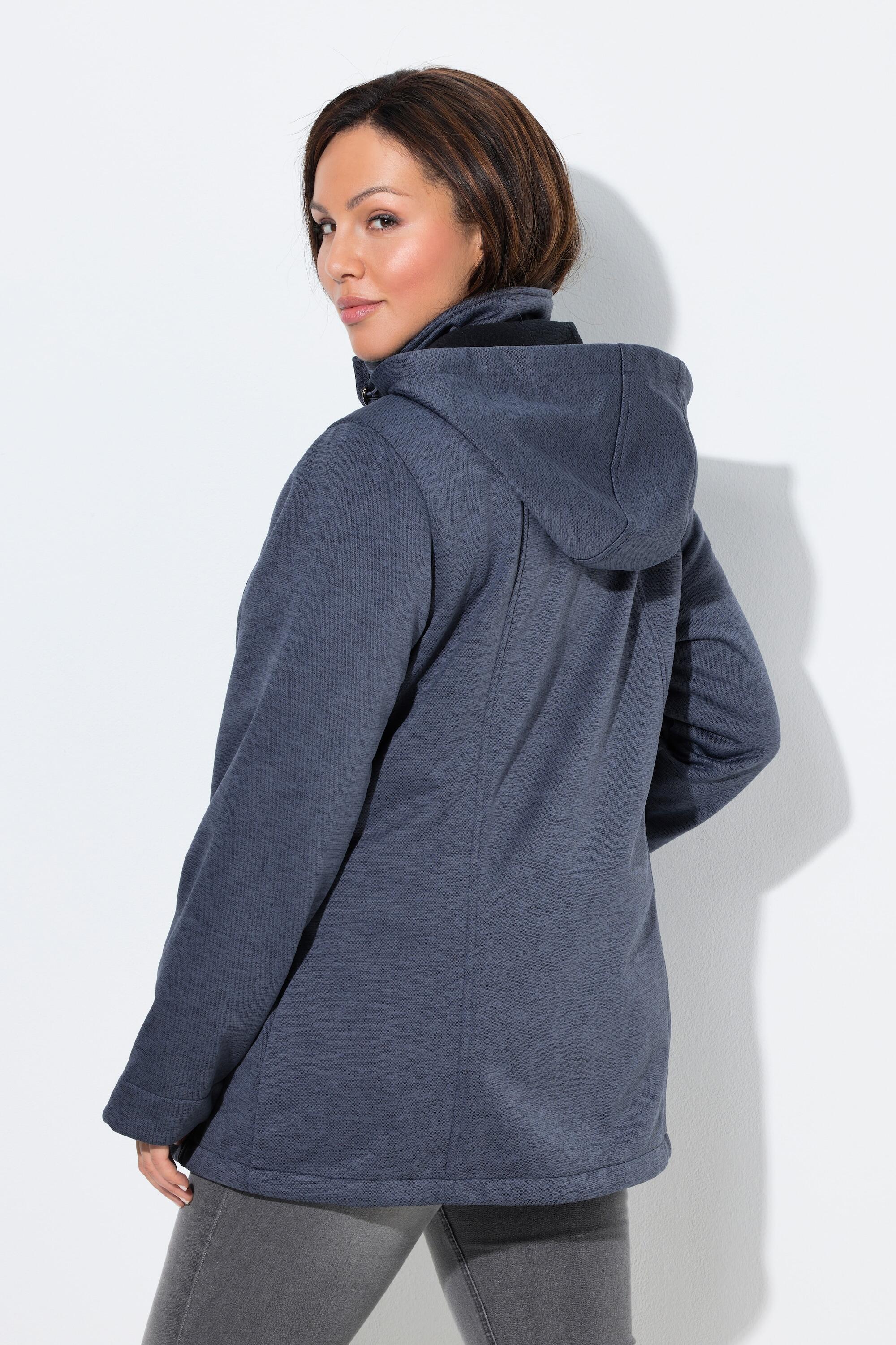 Femme Veste Softshell HYPRAR à capuche matière déperlante boutons Brandebourg 2/7