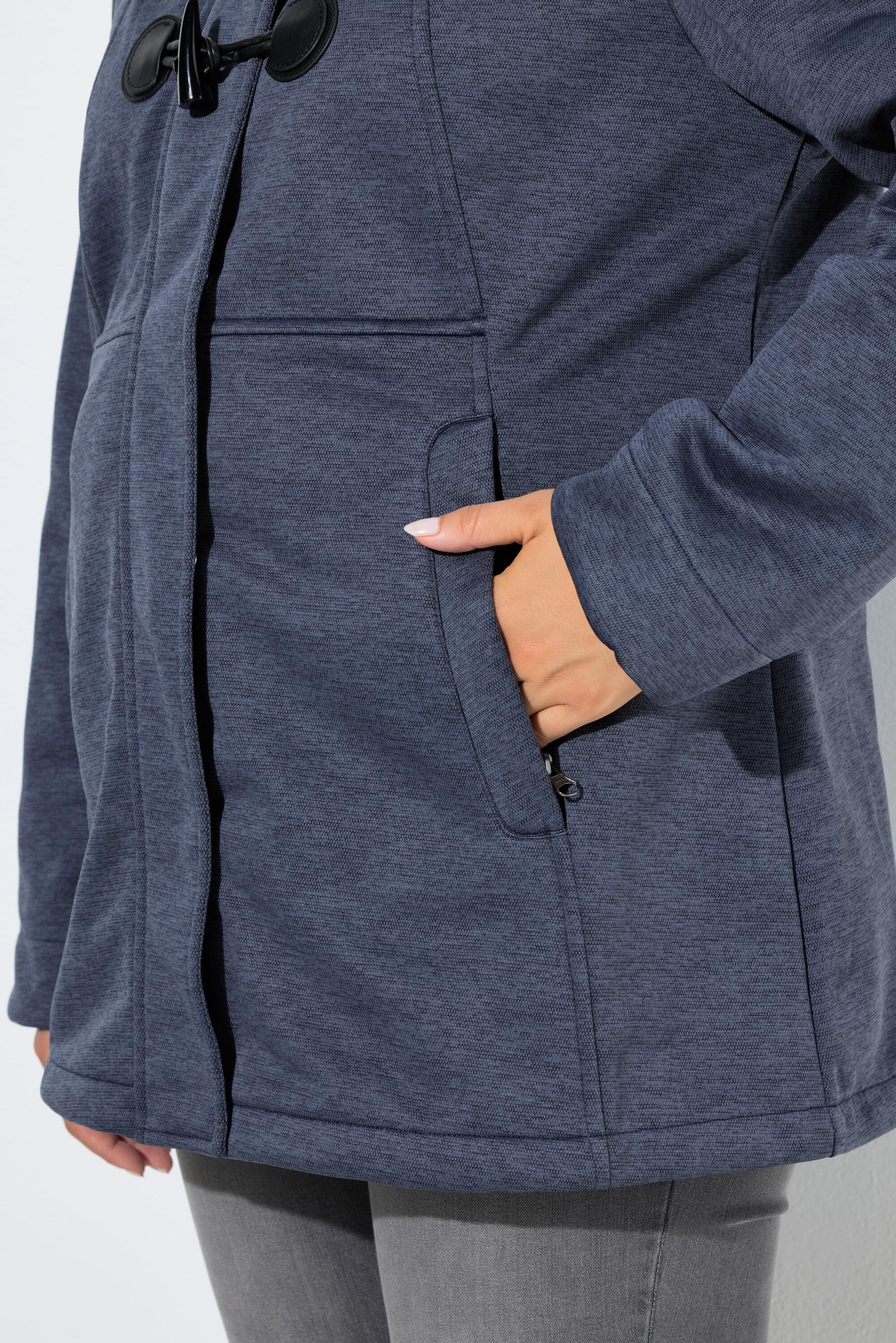 Femme Veste Softshell HYPRAR à capuche matière déperlante boutons Brandebourg 5/7