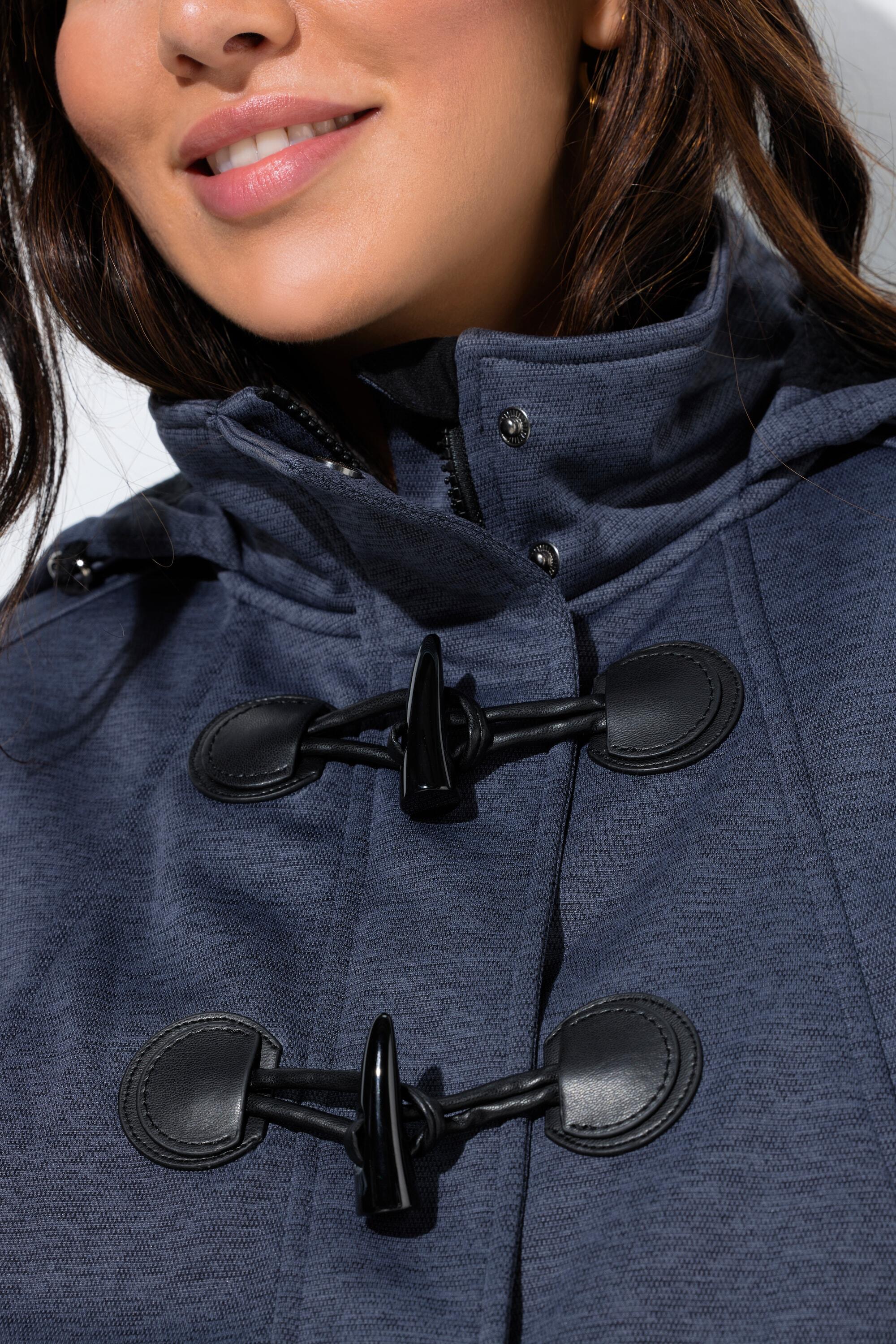 Femme Veste Softshell HYPRAR à capuche matière déperlante boutons Brandebourg 6/7