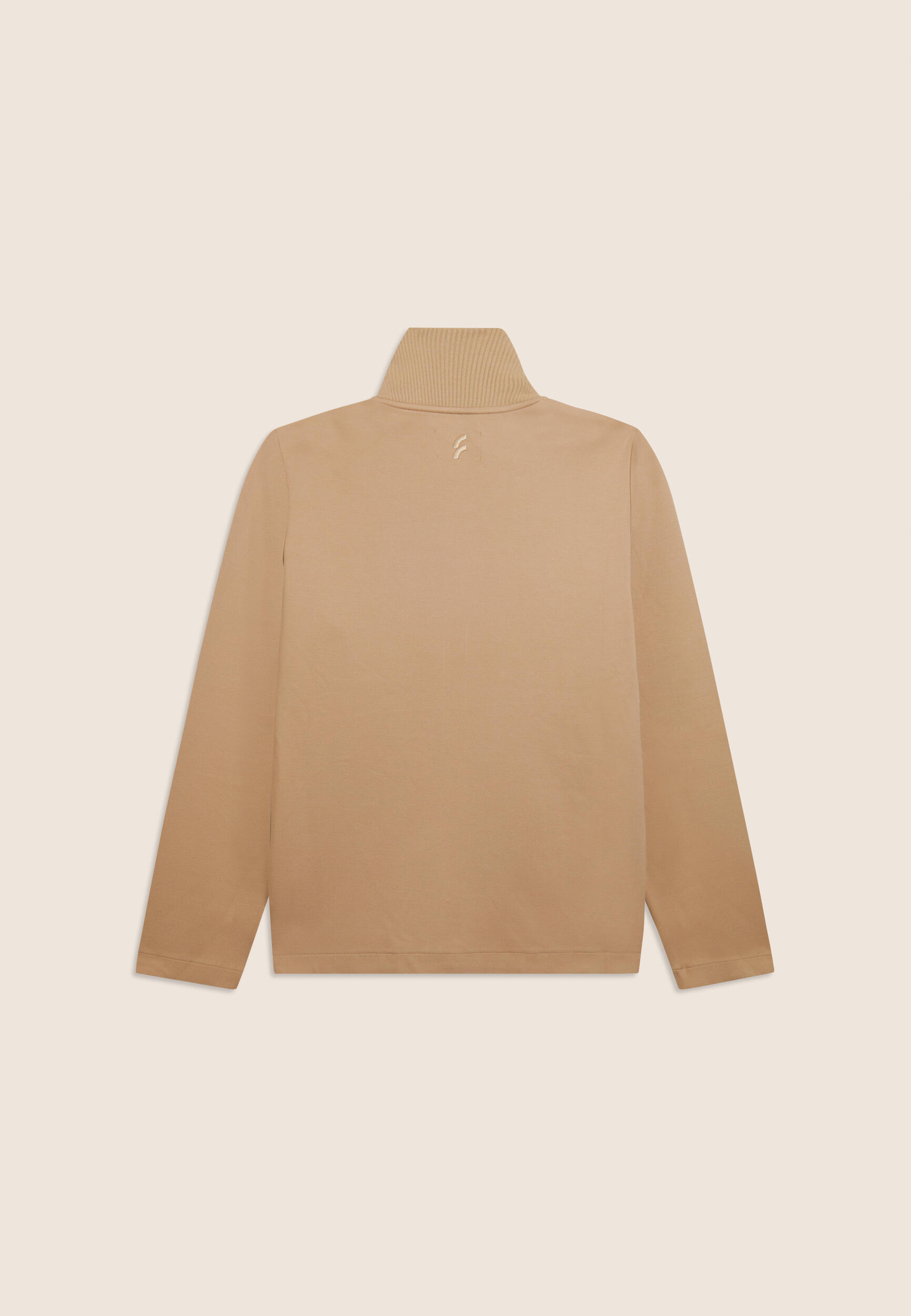 Felpa collo alto full zip uomo in viscosa stretch 2/3