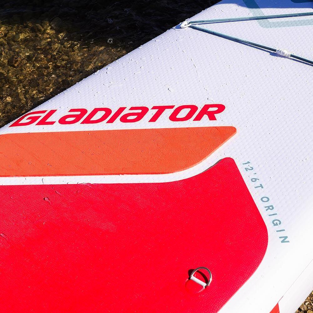 Nafukovací paddleboard SUP GLADIATOR Origin SC 12'6'' Touring RED 2/7