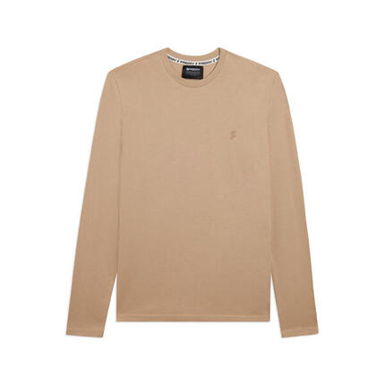 T-shirt à manches longues en coton avec logo brodé