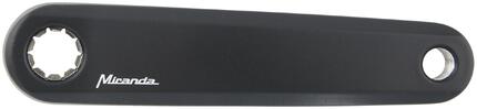MIRANDA Delta 0 ramię korby prawe 170 mm aluminium czarne