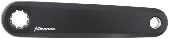 MIRANDA Delta 0 ramię korby prawe 170 mm aluminium czarne