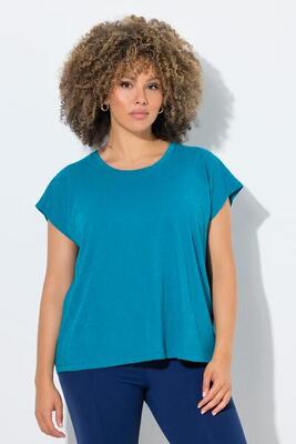 Dames shirt ausbrenner oversized ronde hals mouwloos