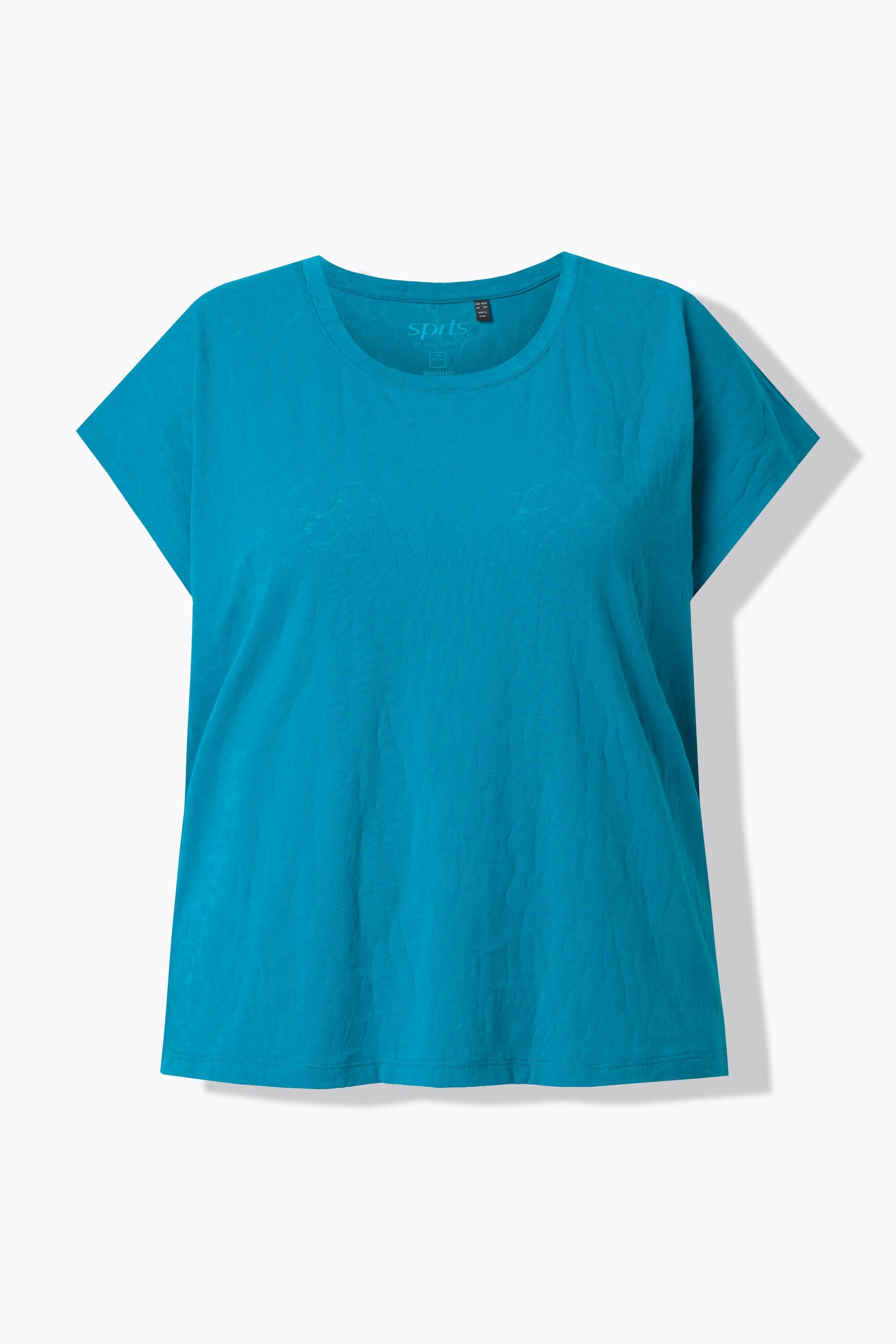 Femme T-shirt oversize à col rond tissu dévoré sans manches 6/6