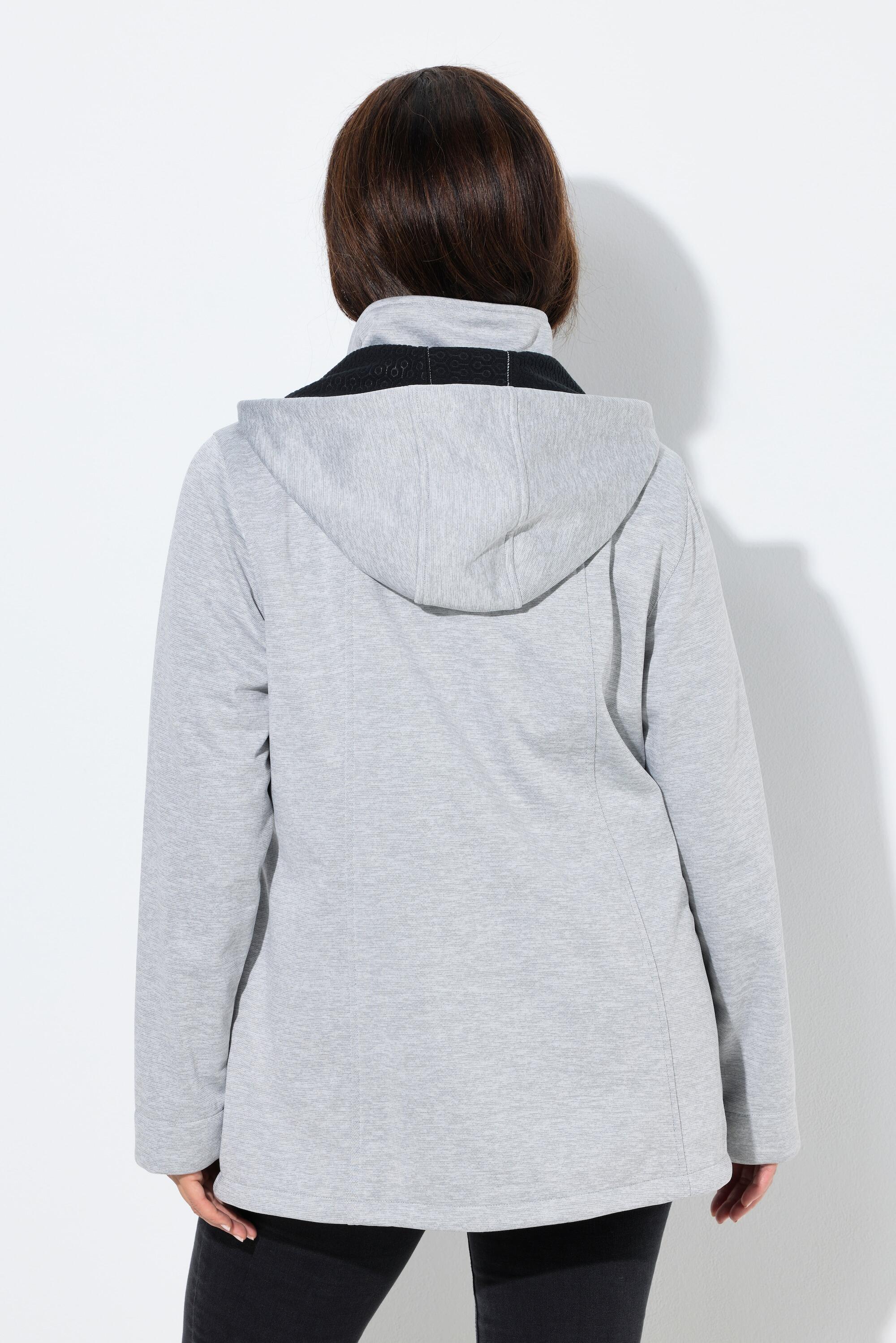 Femme Veste Softshell HYPRAR à capuche matière déperlante boutons Brandebourg 2/7