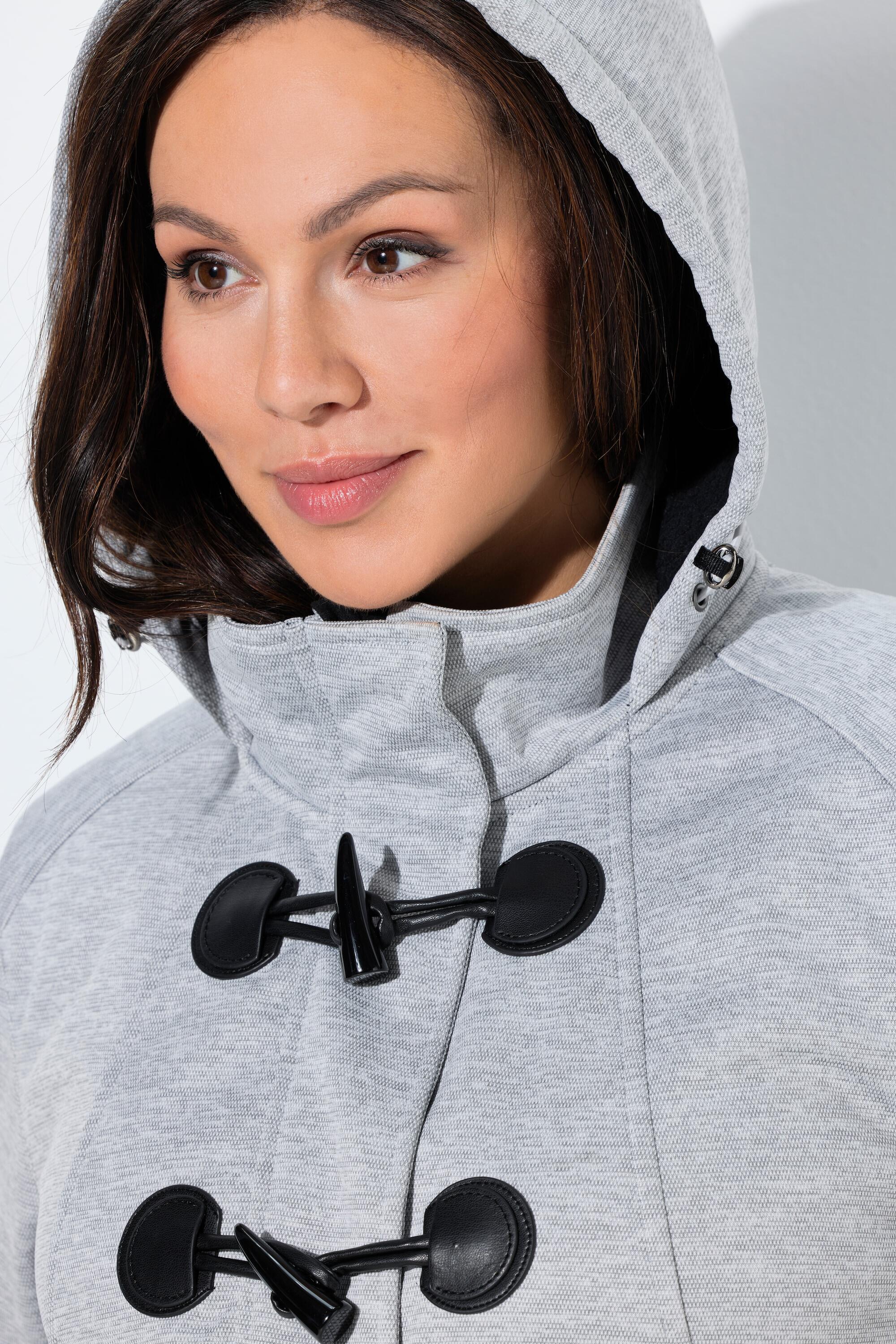 Femme Veste Softshell HYPRAR à capuche matière déperlante boutons Brandebourg 4/7