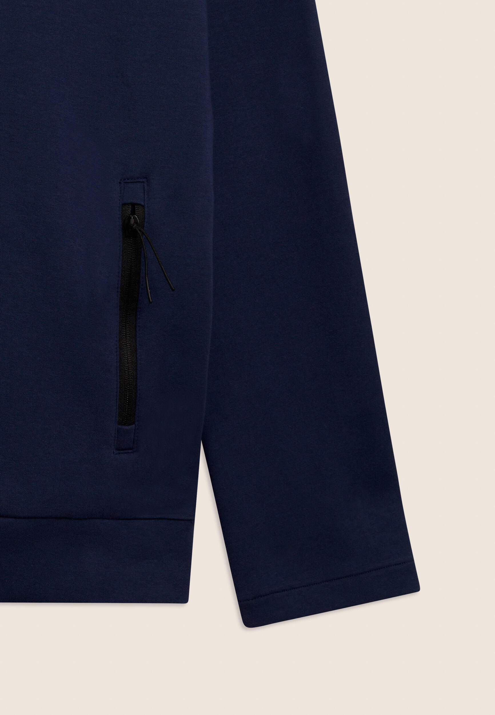 Felpa uomo a mezza zip con cappuccio 3/3
