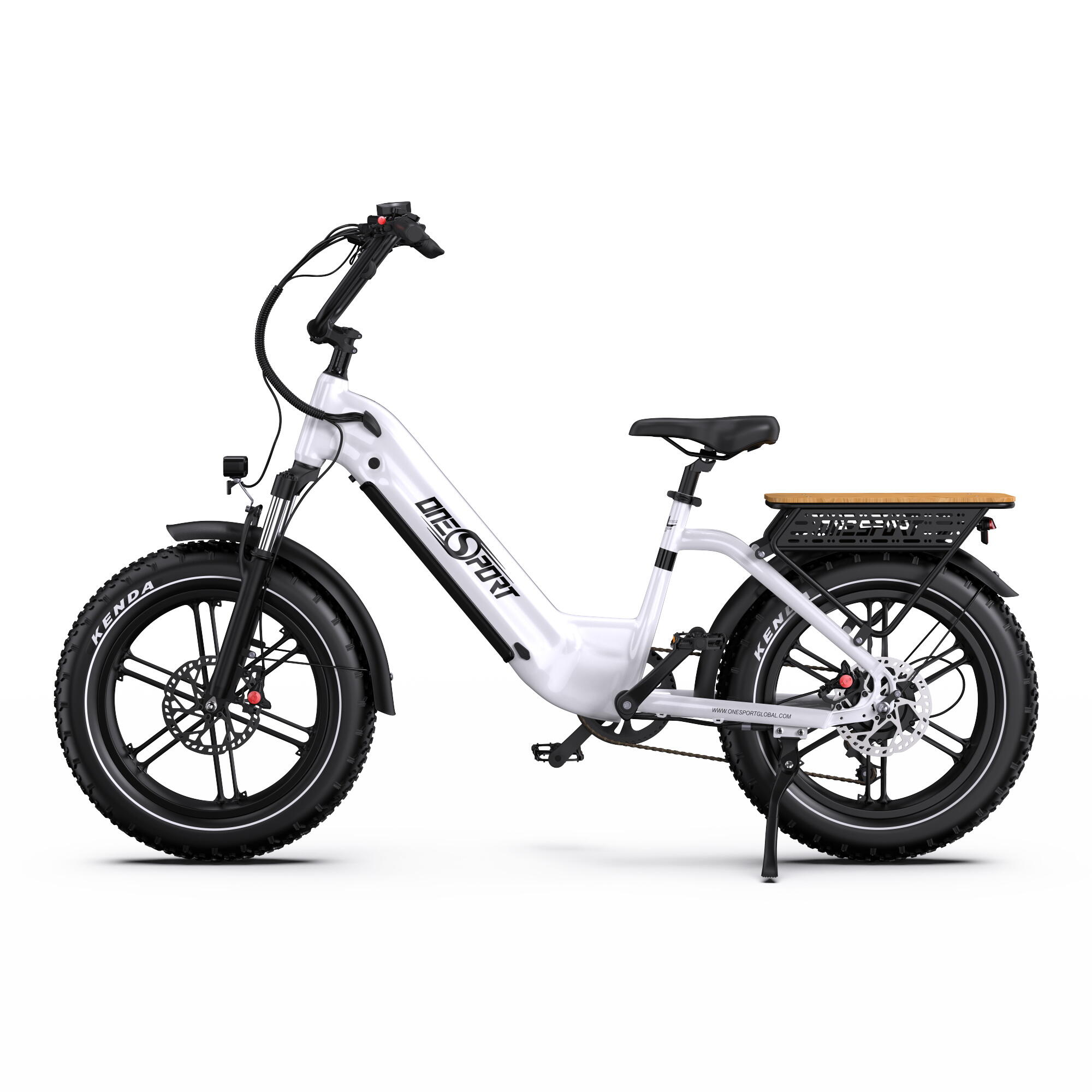 OT08 E-bike voor volwassenen 20 inch dikke banden elektrische fiet 2/7