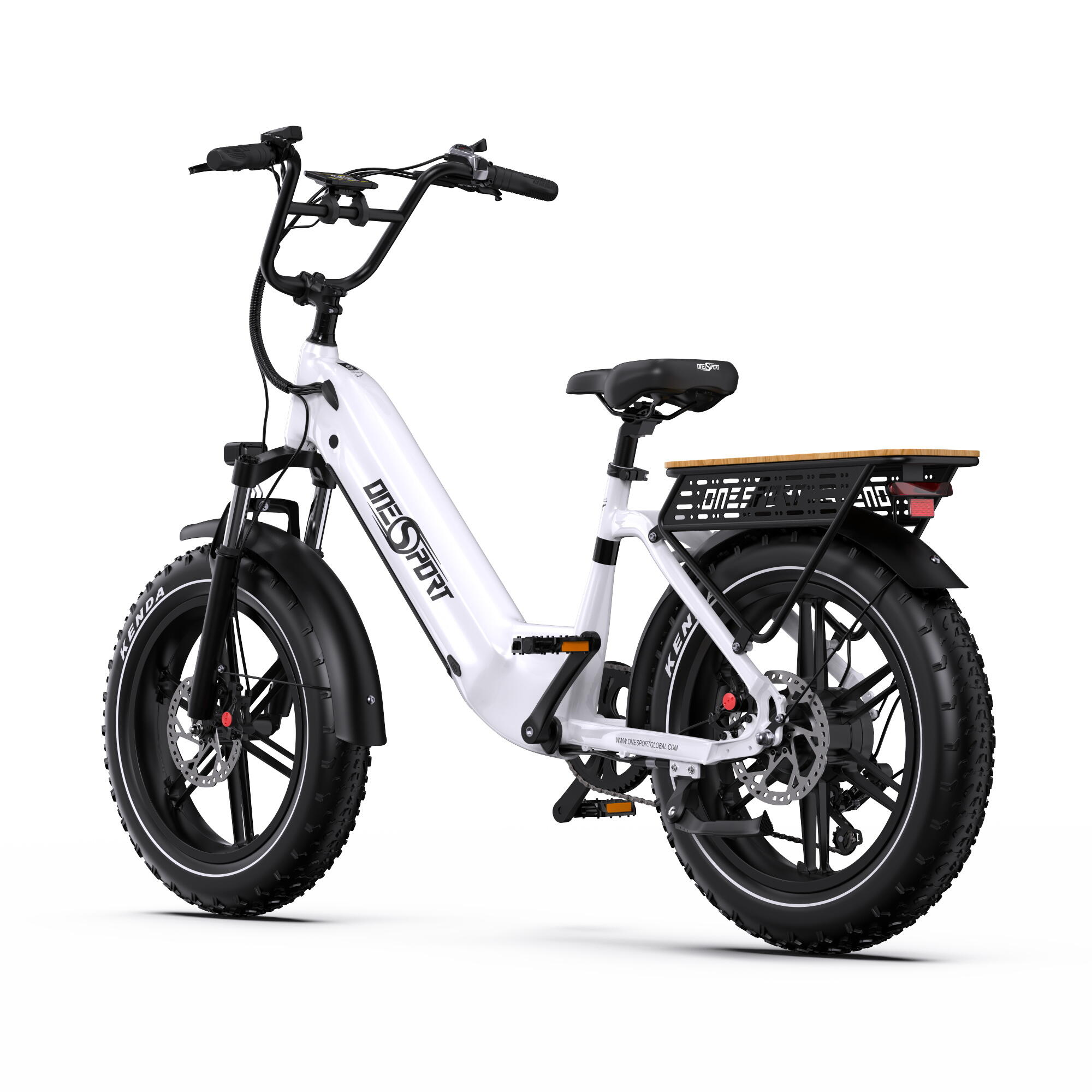 OT08 E-bike voor volwassenen 20 inch dikke banden elektrische fiet 6/7