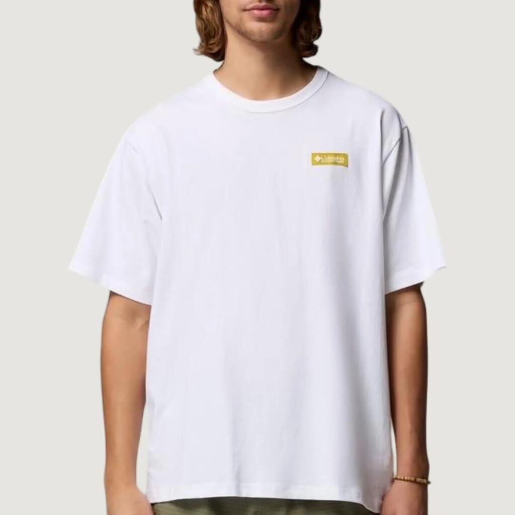 MEN'S crop top t-shirt CSC™ Heavyweight Iconic Tee Cream
