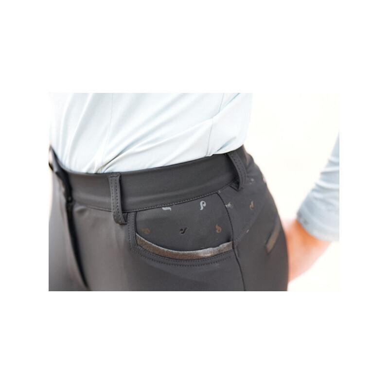 Pantalón de equitación Mid Grip Le Sabotier Victorine 2/3