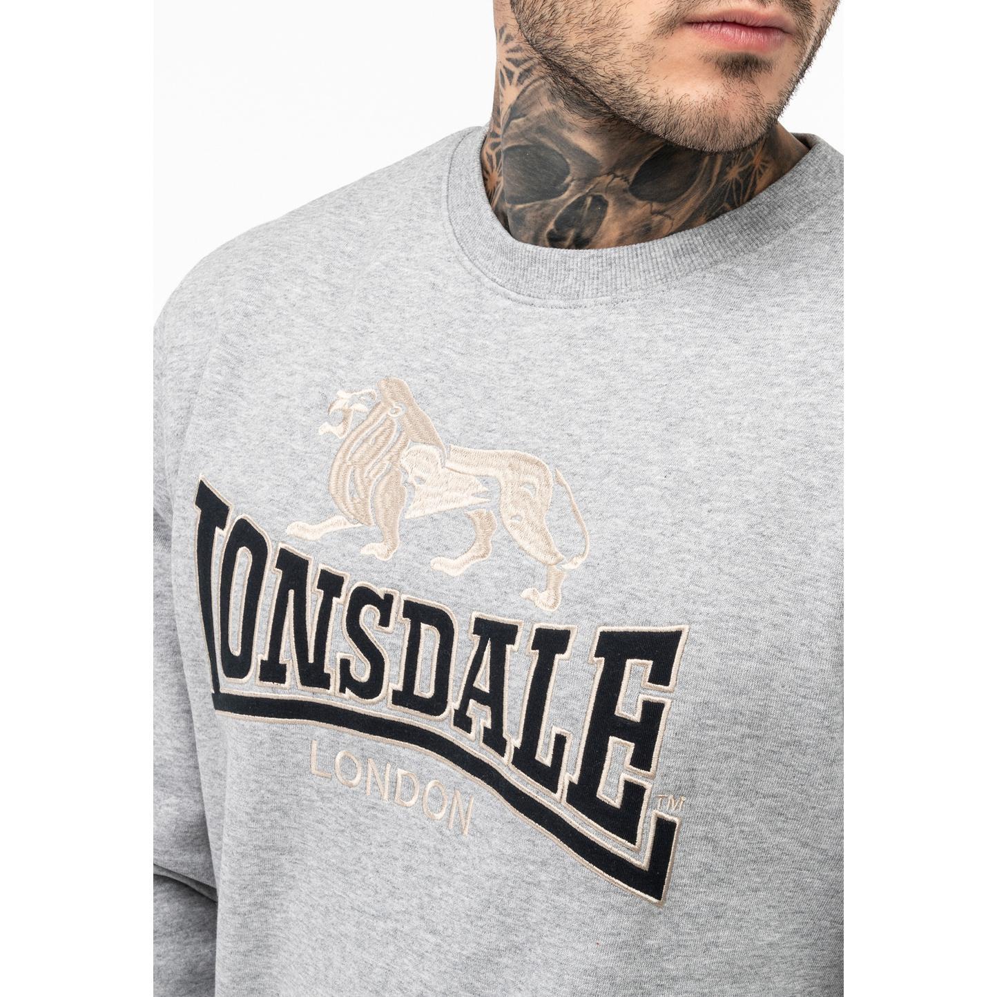 Sweatshirt col rond coupe classique Lonsdale Lawins 4/4
