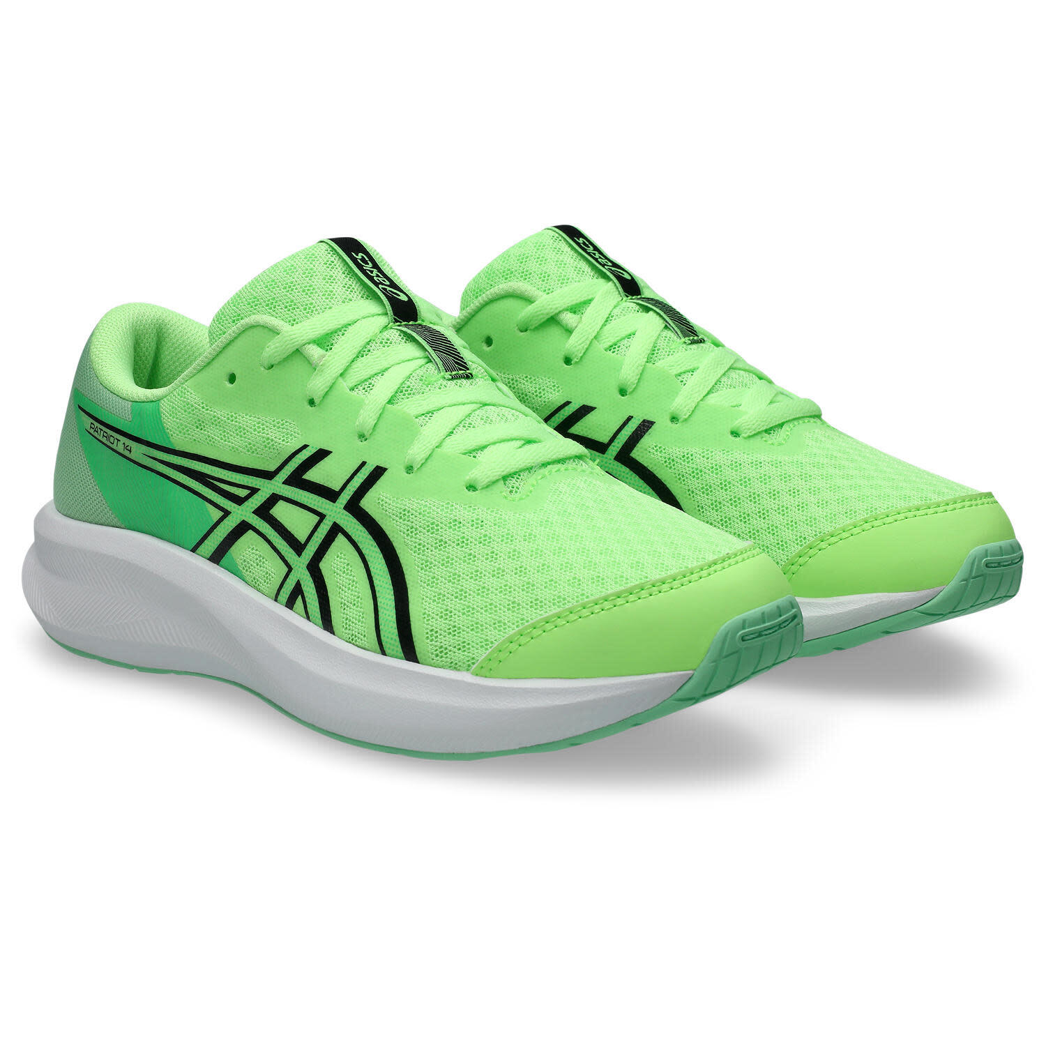 Chaussures De Running Enfants - ASICS Patriot 14 GS - IluGreen/Black 2/6