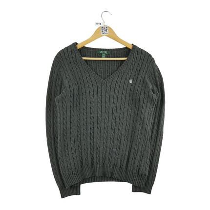 Second life - Damen Twisted Knit Schwarzer Pullover - Wie neu