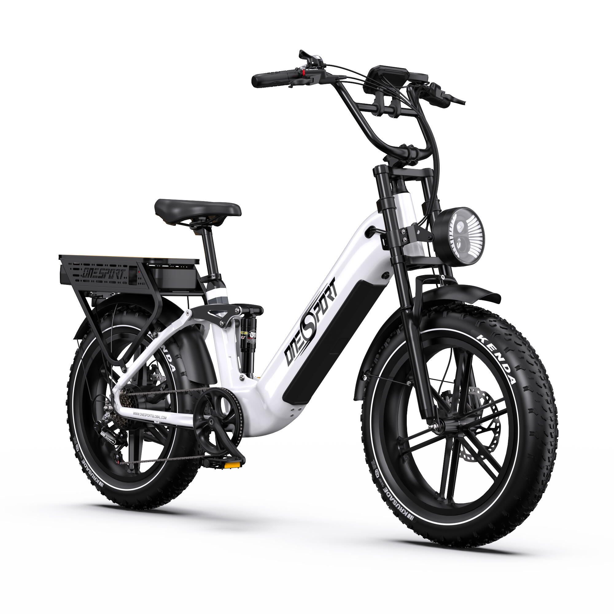 E-Bike für Erwachsene ONESPORT OT08 Pro Doppelakku 190km Reichweite 3/7