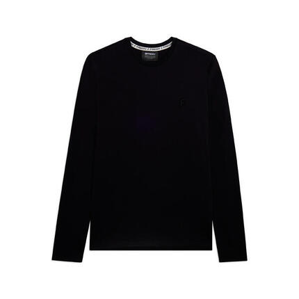 T-shirt à manches longues en coton avec logo brodé