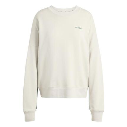 Sweat adidas beige femme JZ0196 col rond