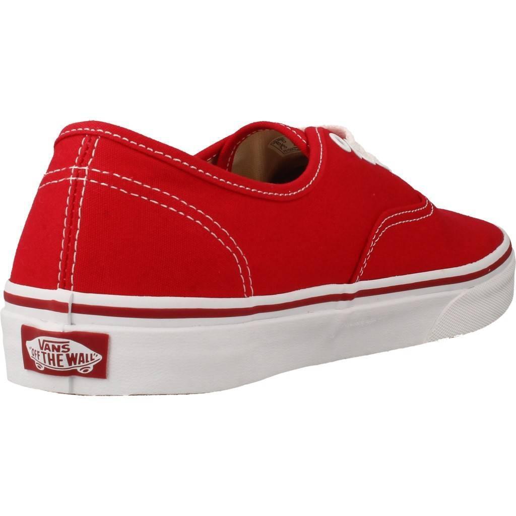 Baskets Vans Modèle Ua Authentic Couleur Rouge 3/6