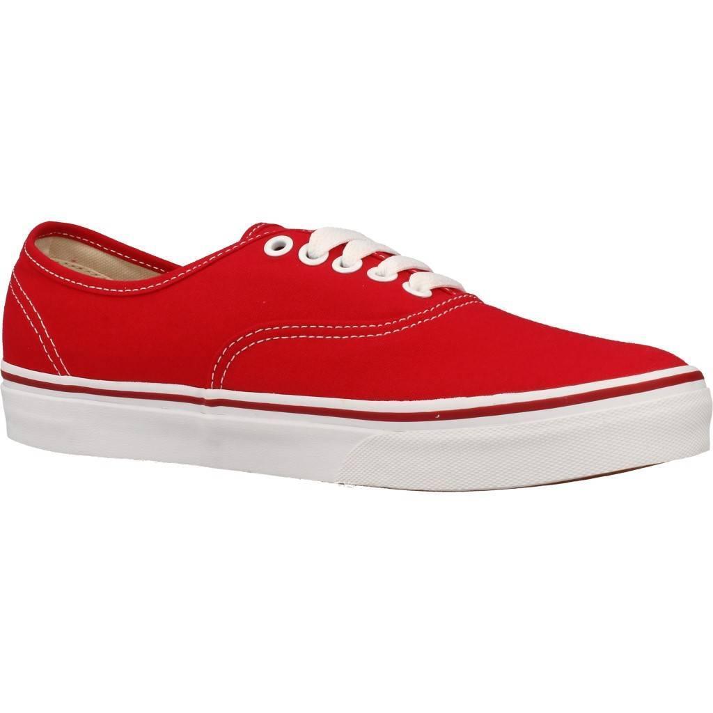 Baskets Vans Modèle Ua Authentic Couleur Rouge 5/6