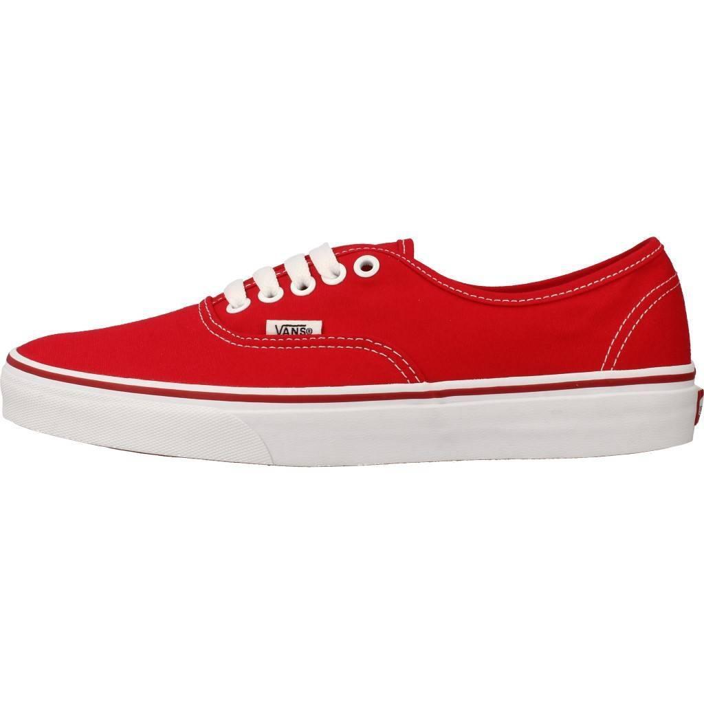 Baskets Vans Modèle Ua Authentic Couleur Rouge 2/5