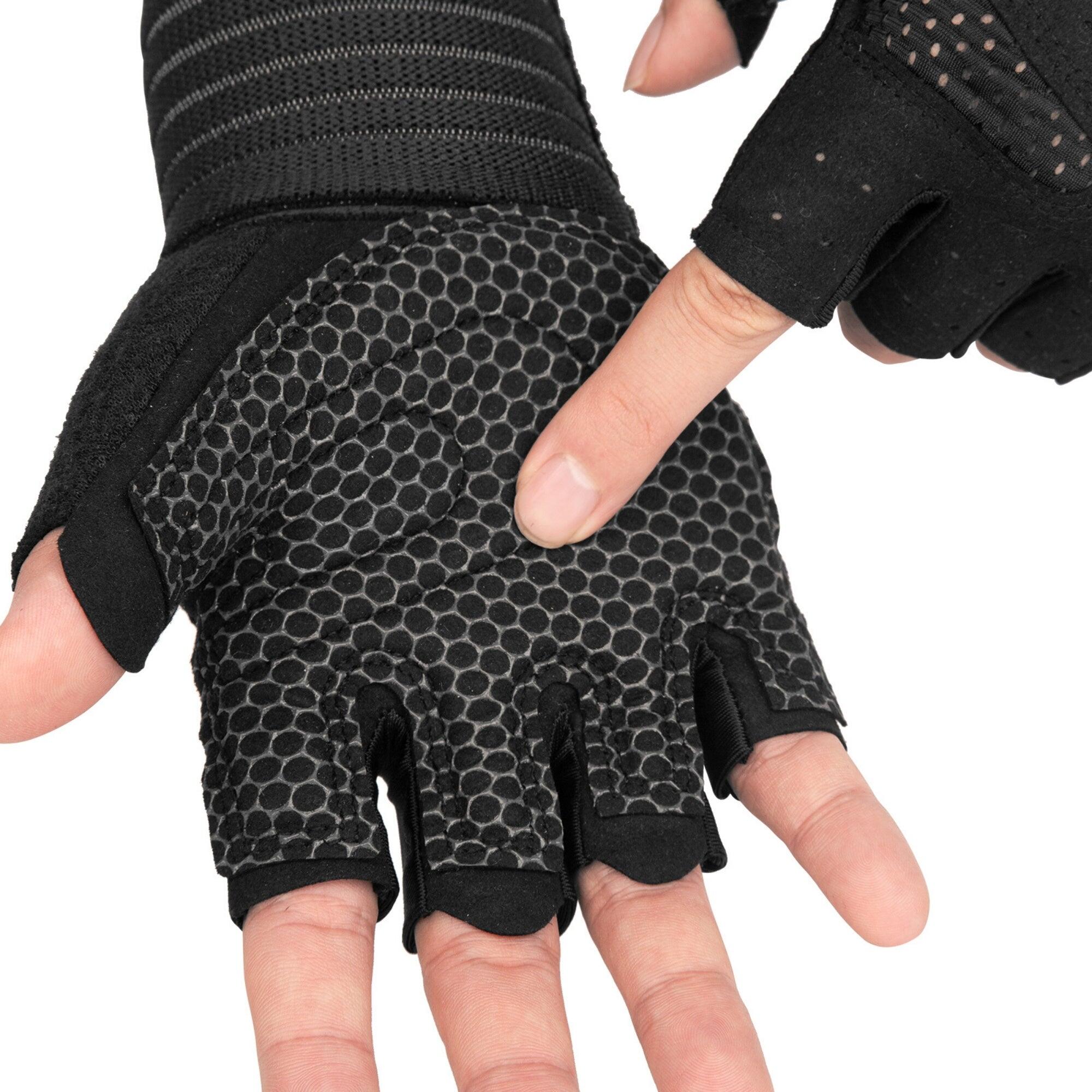 Fitnesshandschoenen met polsband – maat L 5/7