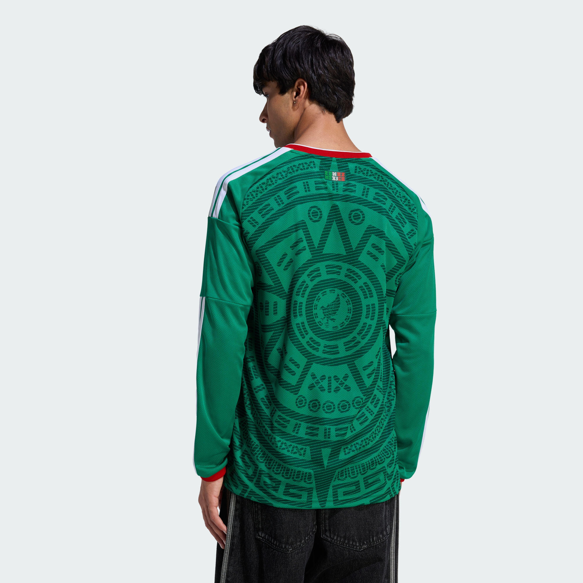 Mexico 26 Home Long Sleeve Jersey 3/7