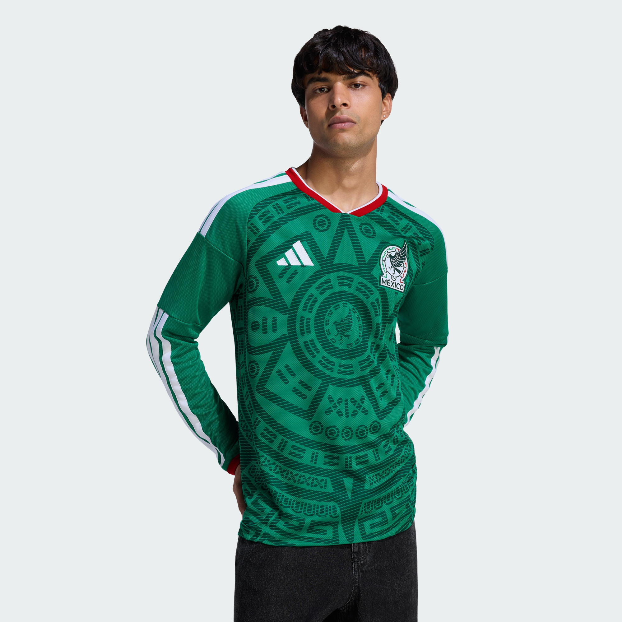 Mexico 26 Home Long Sleeve Jersey 2/7