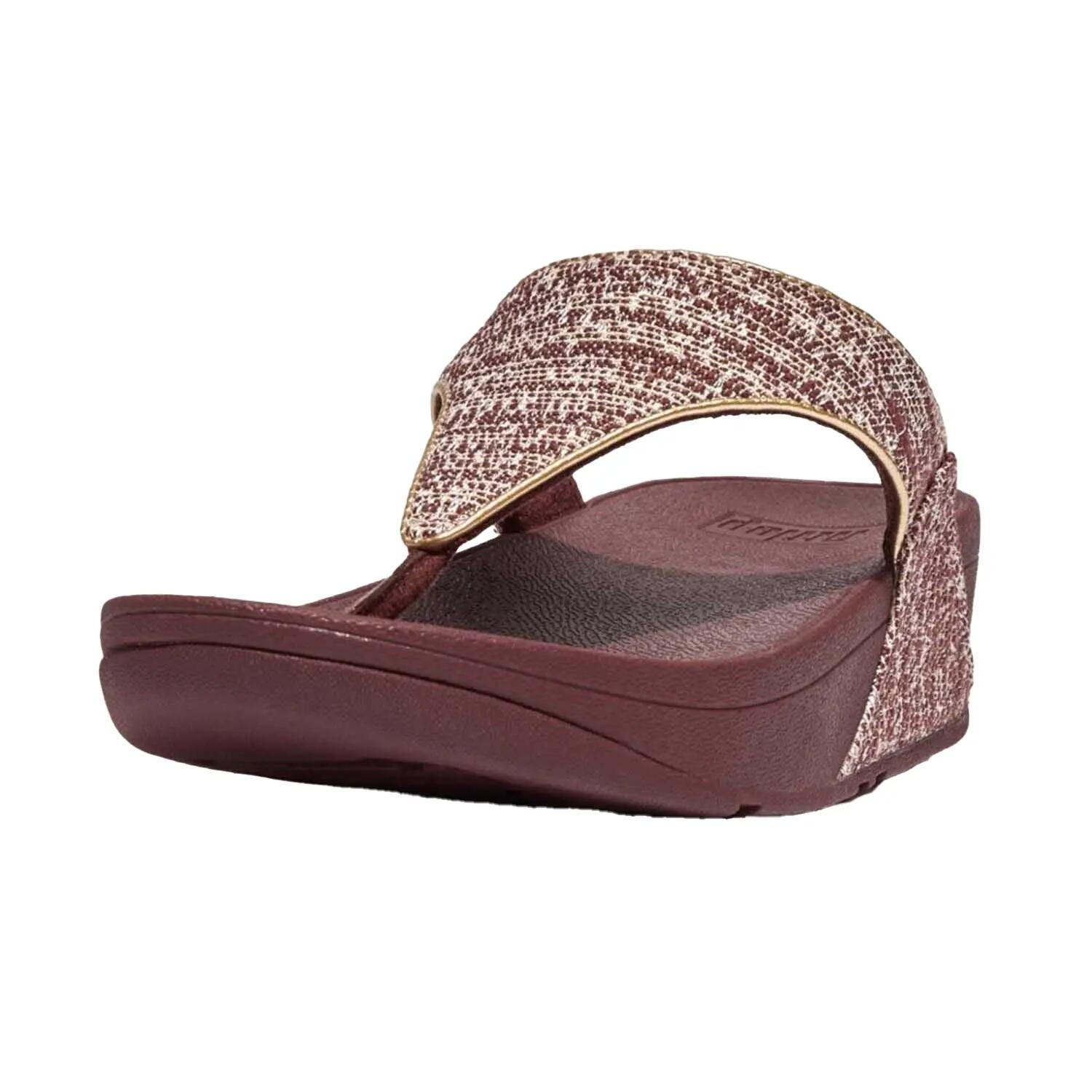 Fit Flop Womens/Ladies Lulu Shimmer Weave Toe Post Sandals