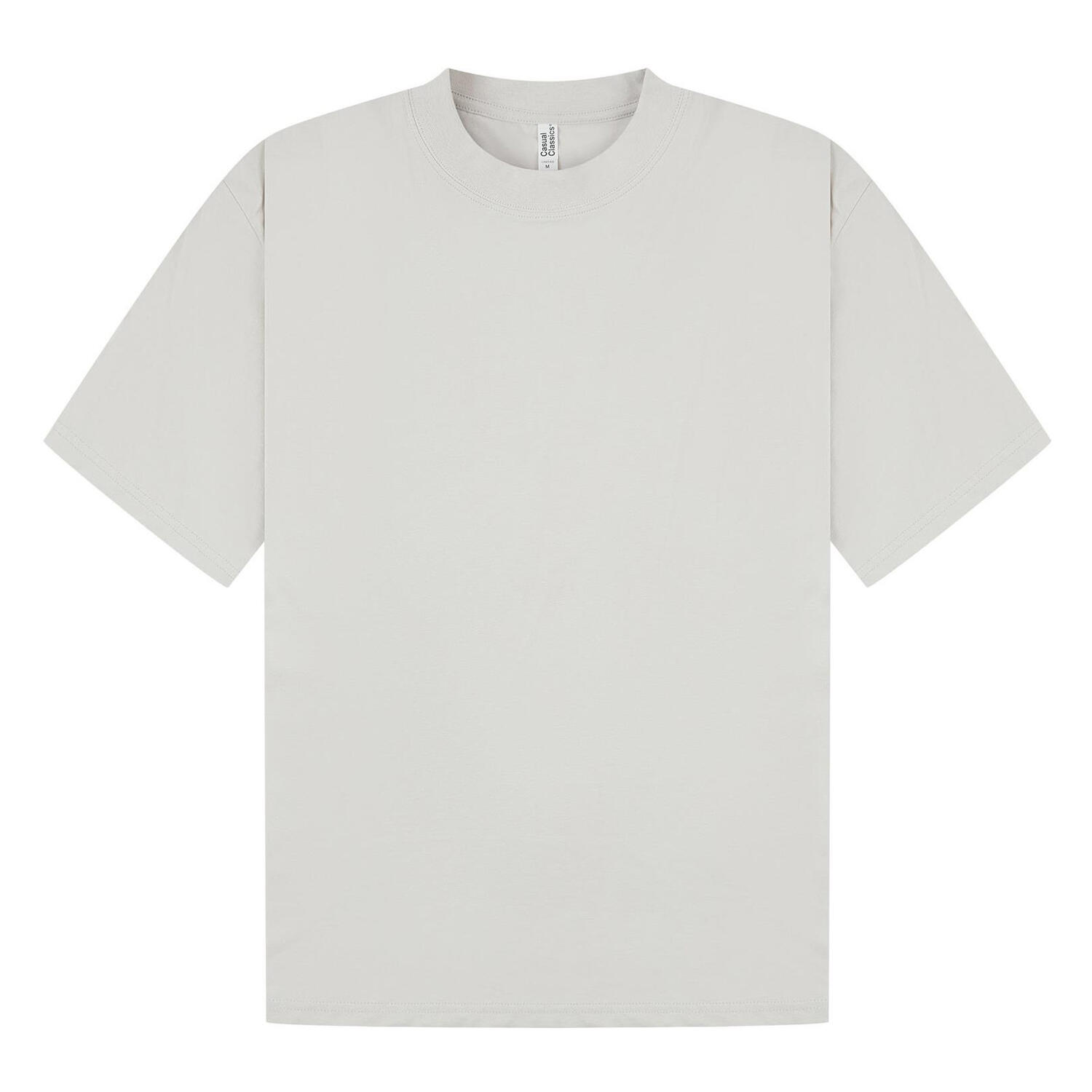 Casual Classics Unisex Adult Combed Ringspun Cotton Extended Neckline Oversized