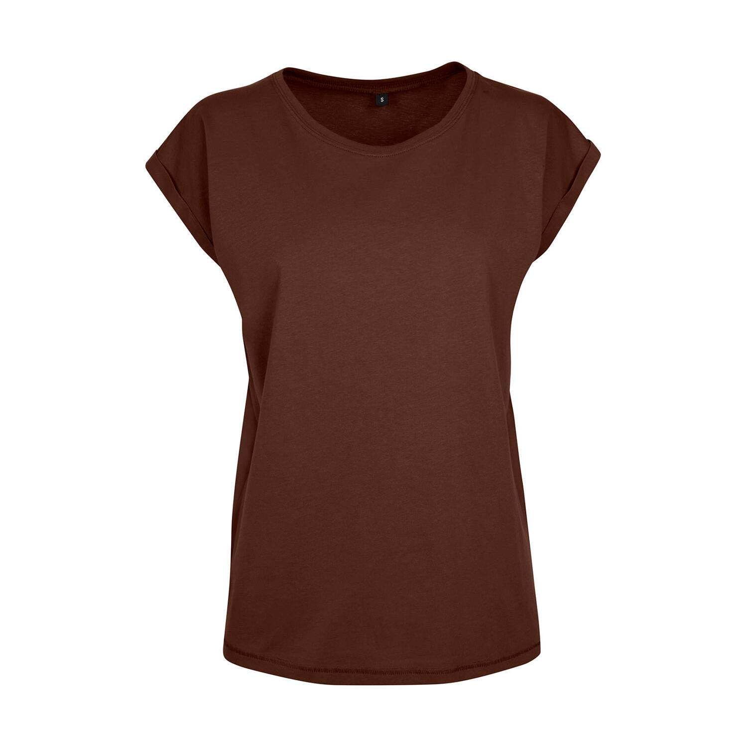 Build Your Brand Womens/Ladies Extended Shoulder T-Shirt