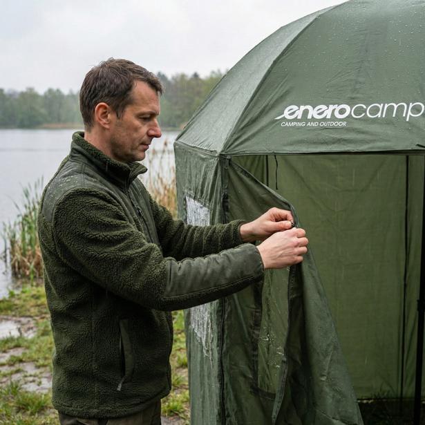 Namiot parasol wędkarski kempingowy 2W1 Enero Camp składany 6/7