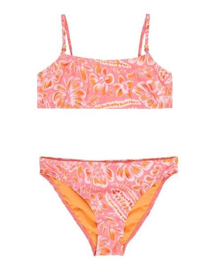 Zweiteiliges Bralette-Bikini-Set SOLEIL SOLEIL SET Orange Mädchen 6-16