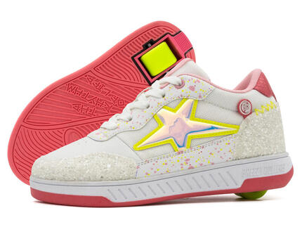 Chaussures à Roulettes BREEZY ROLLERS 2231413 rose blanc