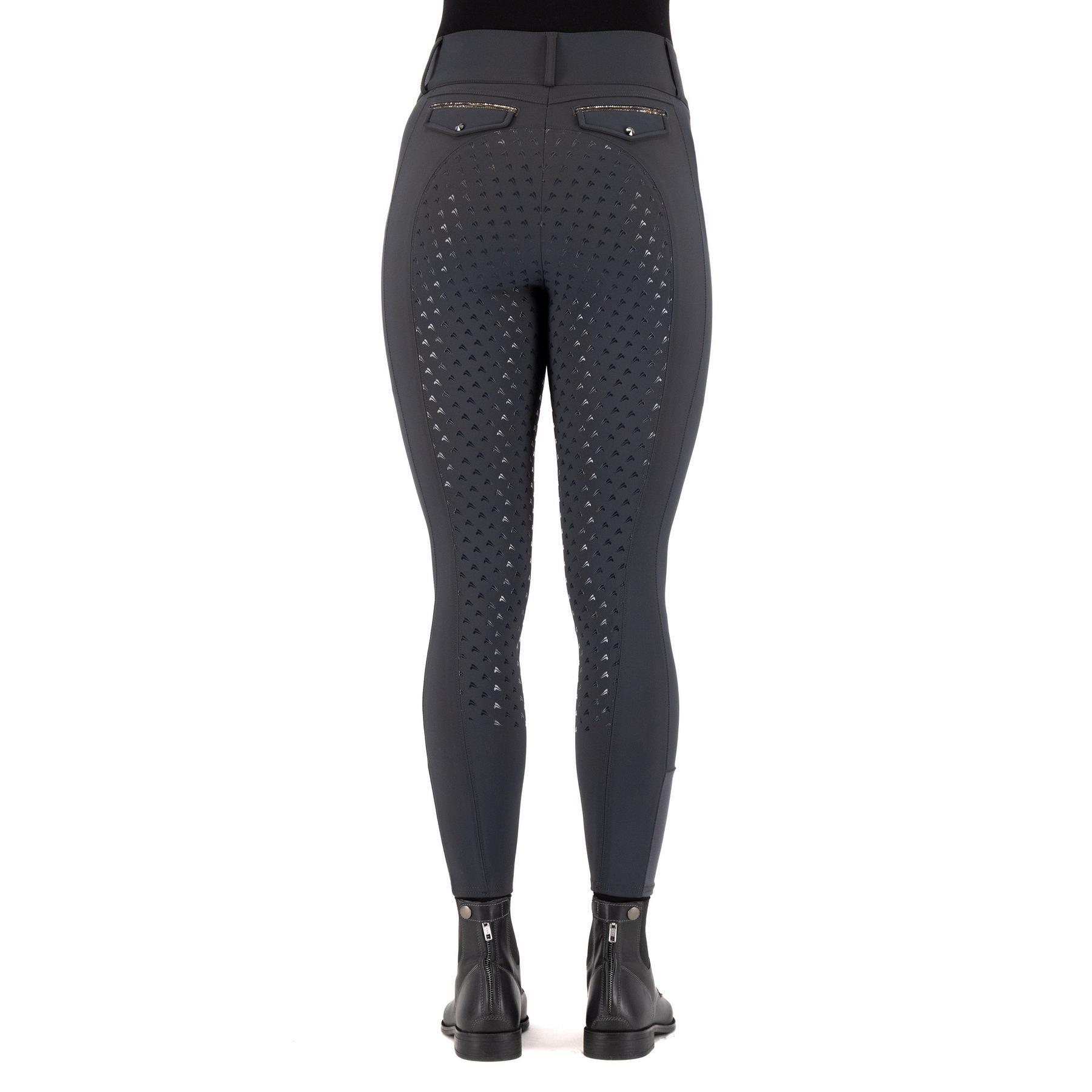 Pantalon équitation full grip femme Easy Rider Amore 2/4