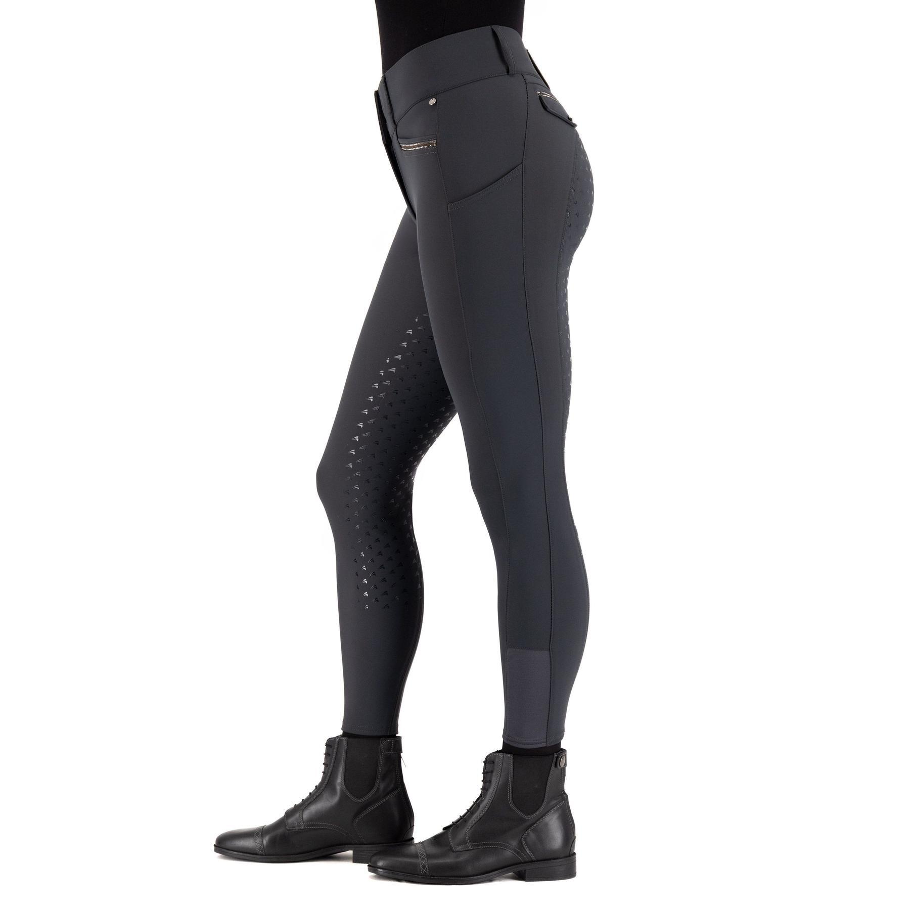 Pantalon équitation full grip femme Easy Rider Amore 4/4