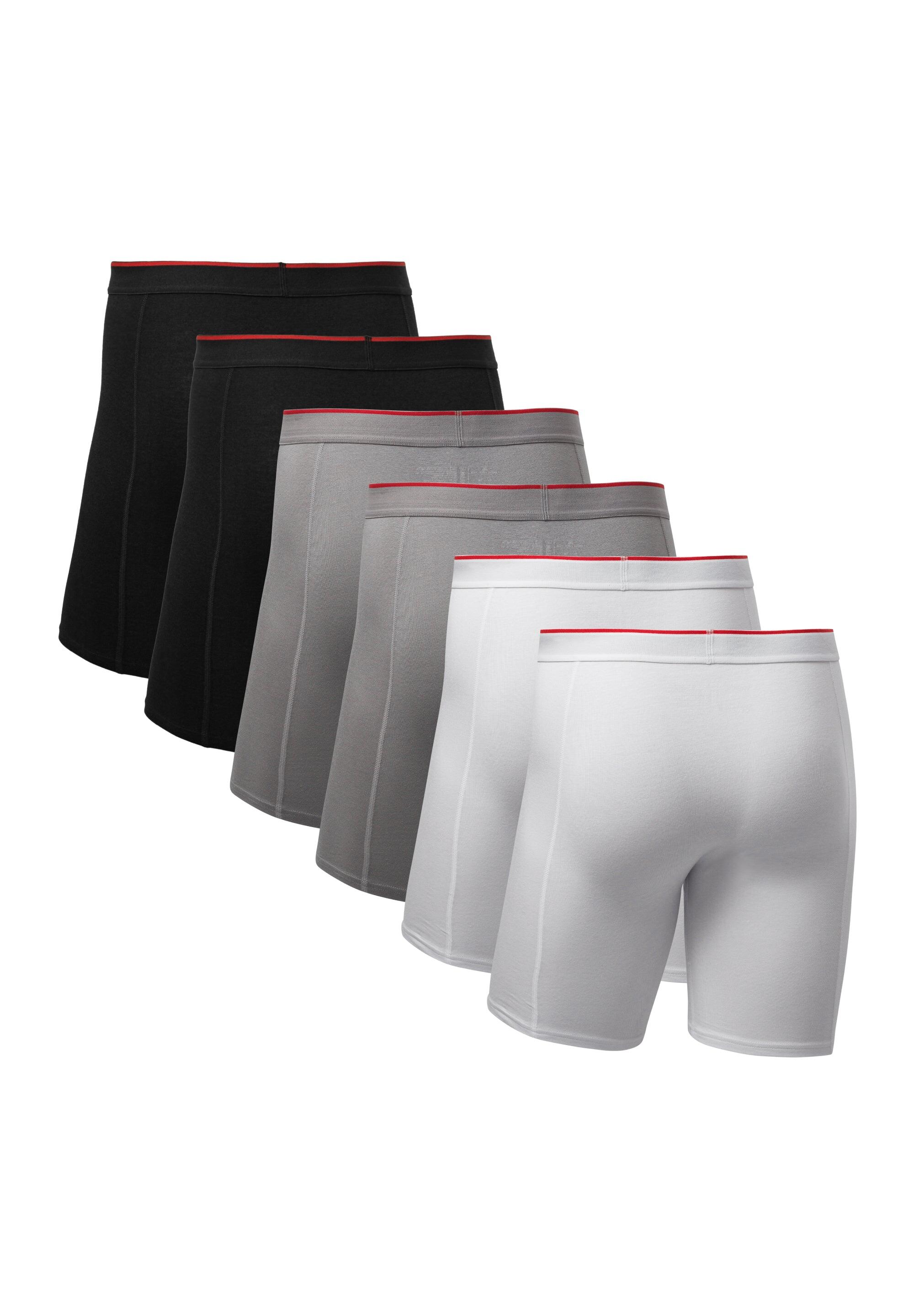 Boxers de bambú pierna larga extra 6 pares 2/6