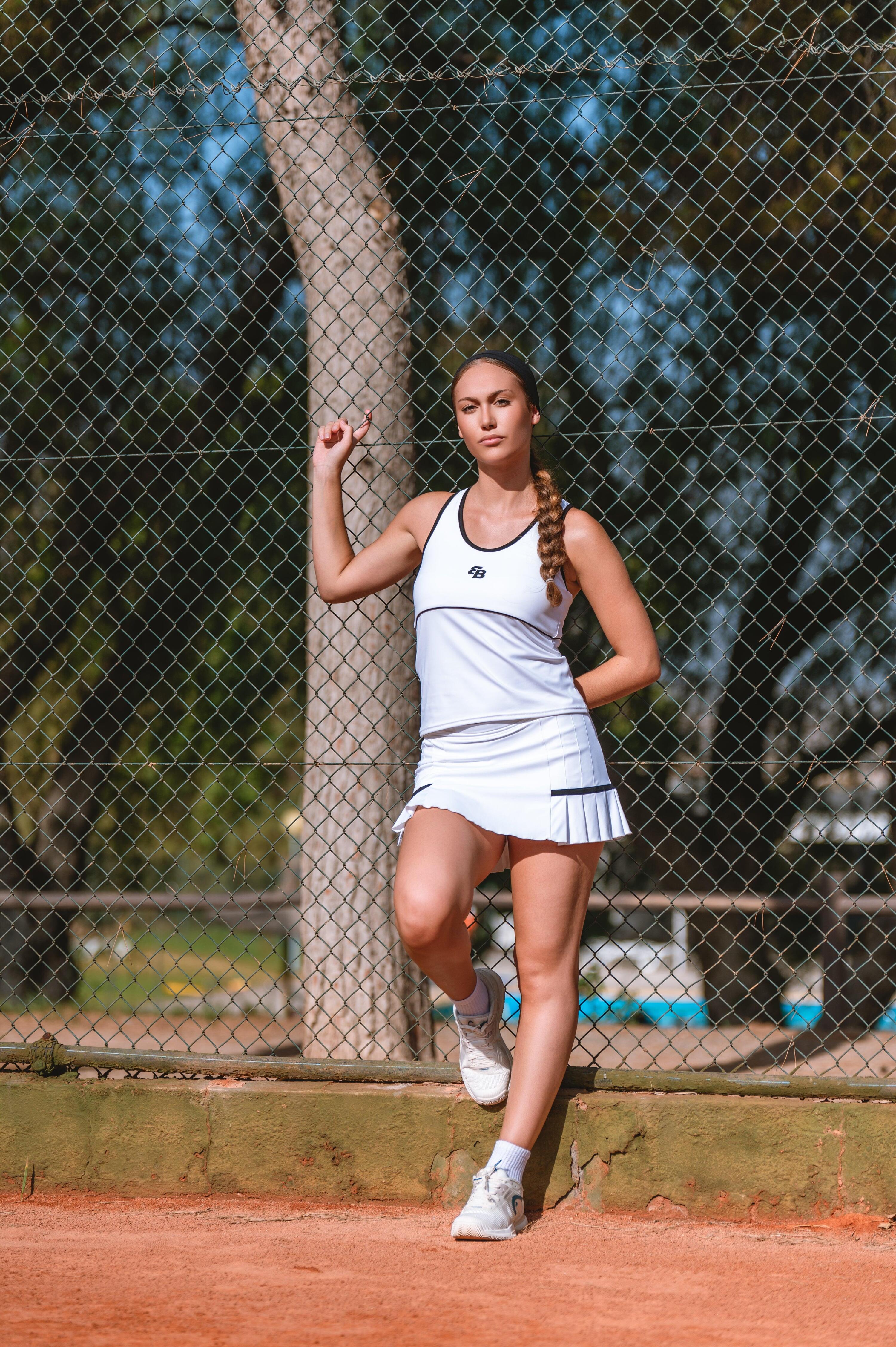 Camiseta de Tenis y Padel Mujer Belén Berbel Geneva White 4/4