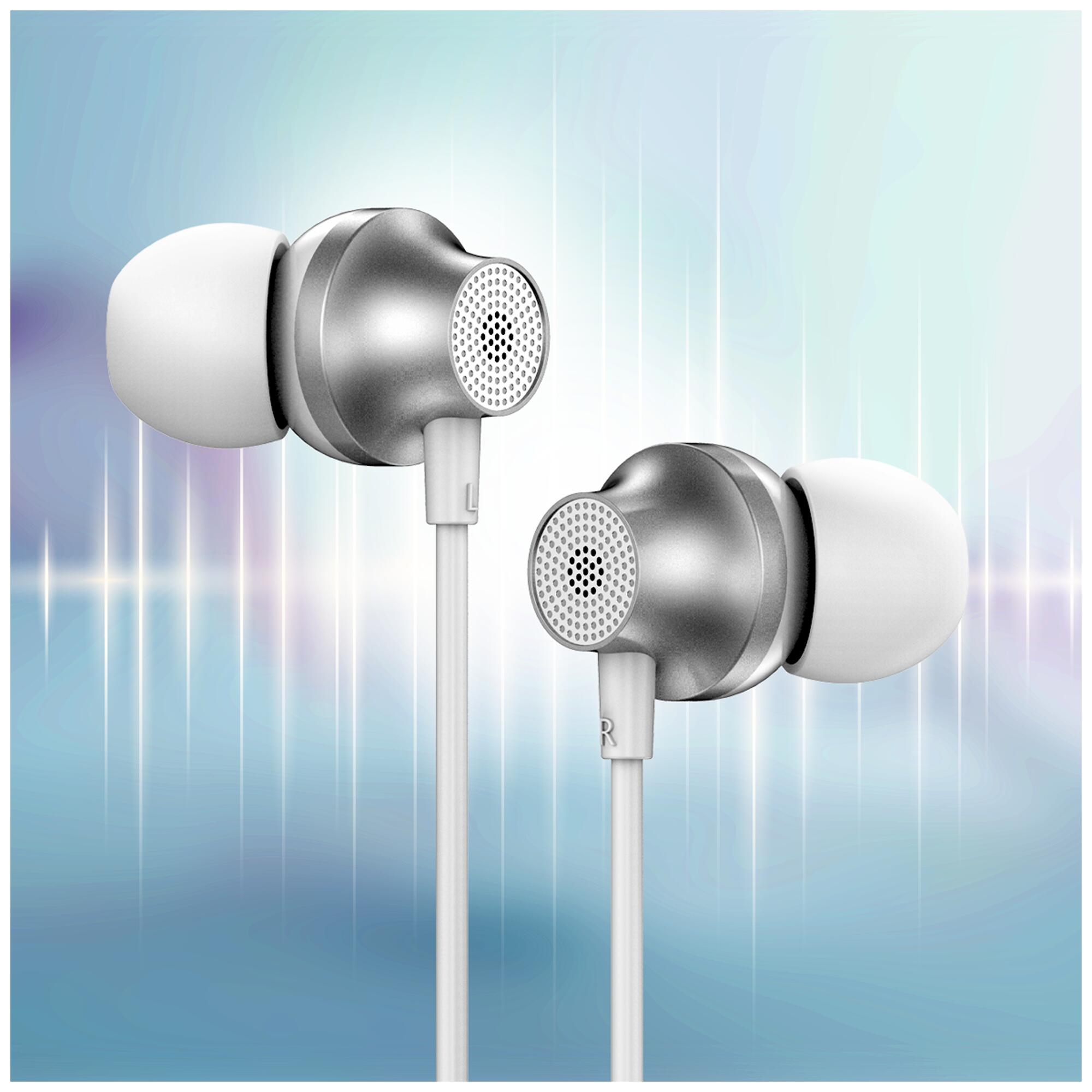 Forever EP-02 bedrade in-ear oordopjes USB-C wit 4/7