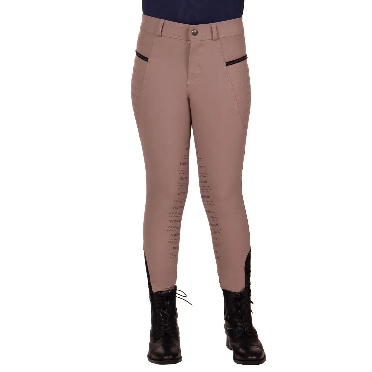 Pantalon équitation fille mid grip QHP Rylee 1/7