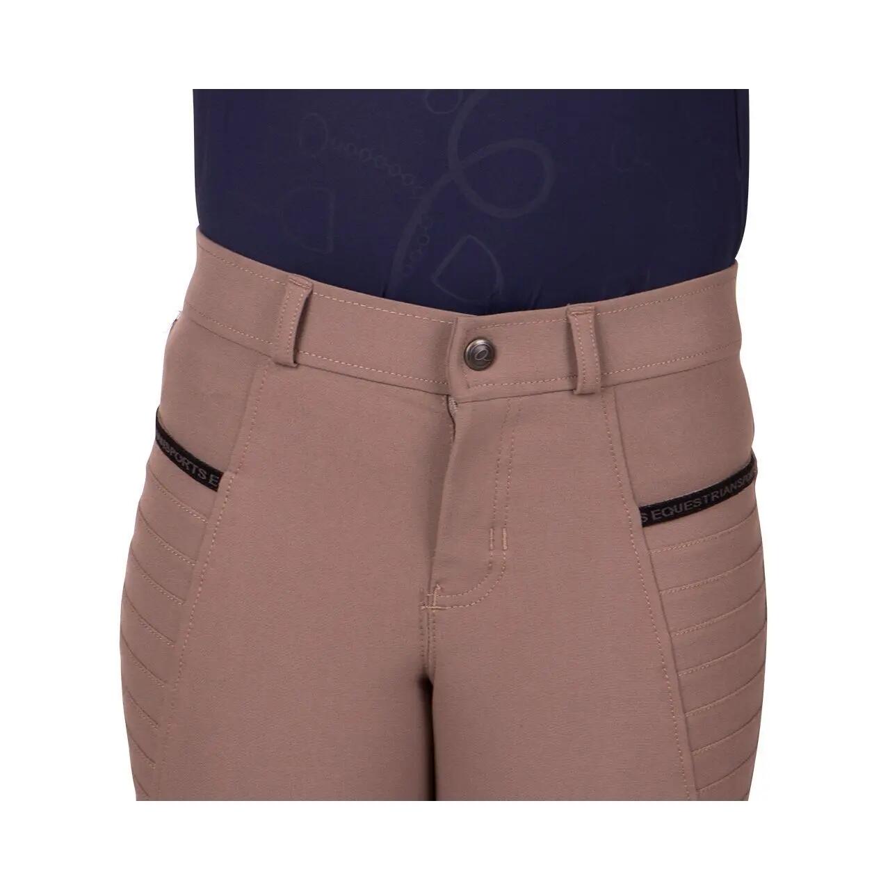 Pantalon équitation fille mid grip QHP Rylee 7/7