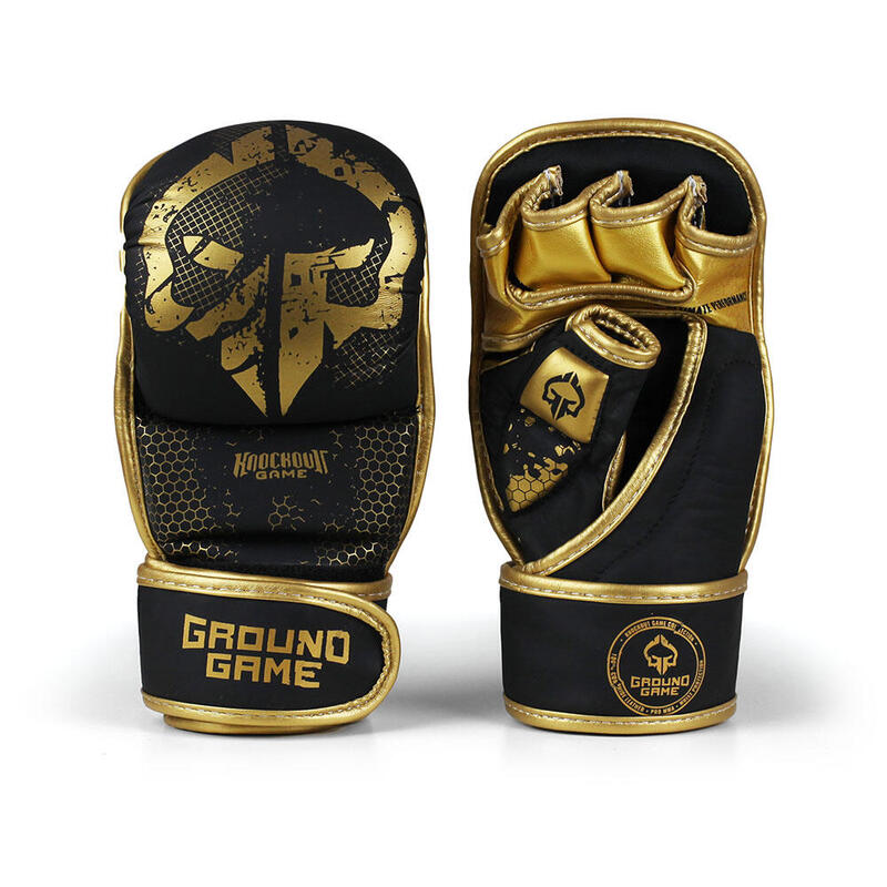 Rękawice do MMA męskie Groundgame CAGE GOLD sparingowe