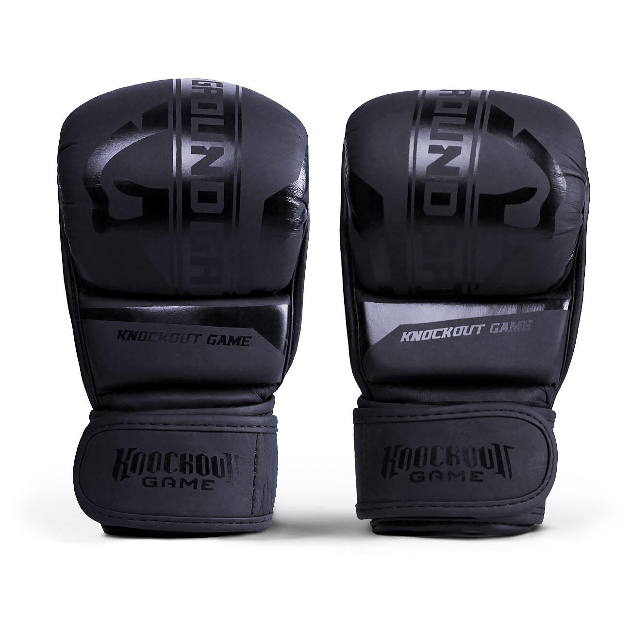 Rękawice do MMA męskie Groundgame Stripe Black sparingowe 2/5