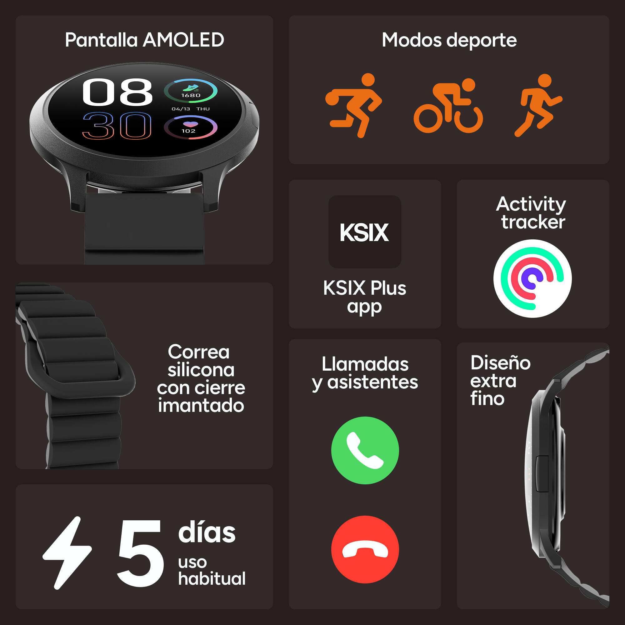KSIX Core 3 Go Smartwatch 2/8