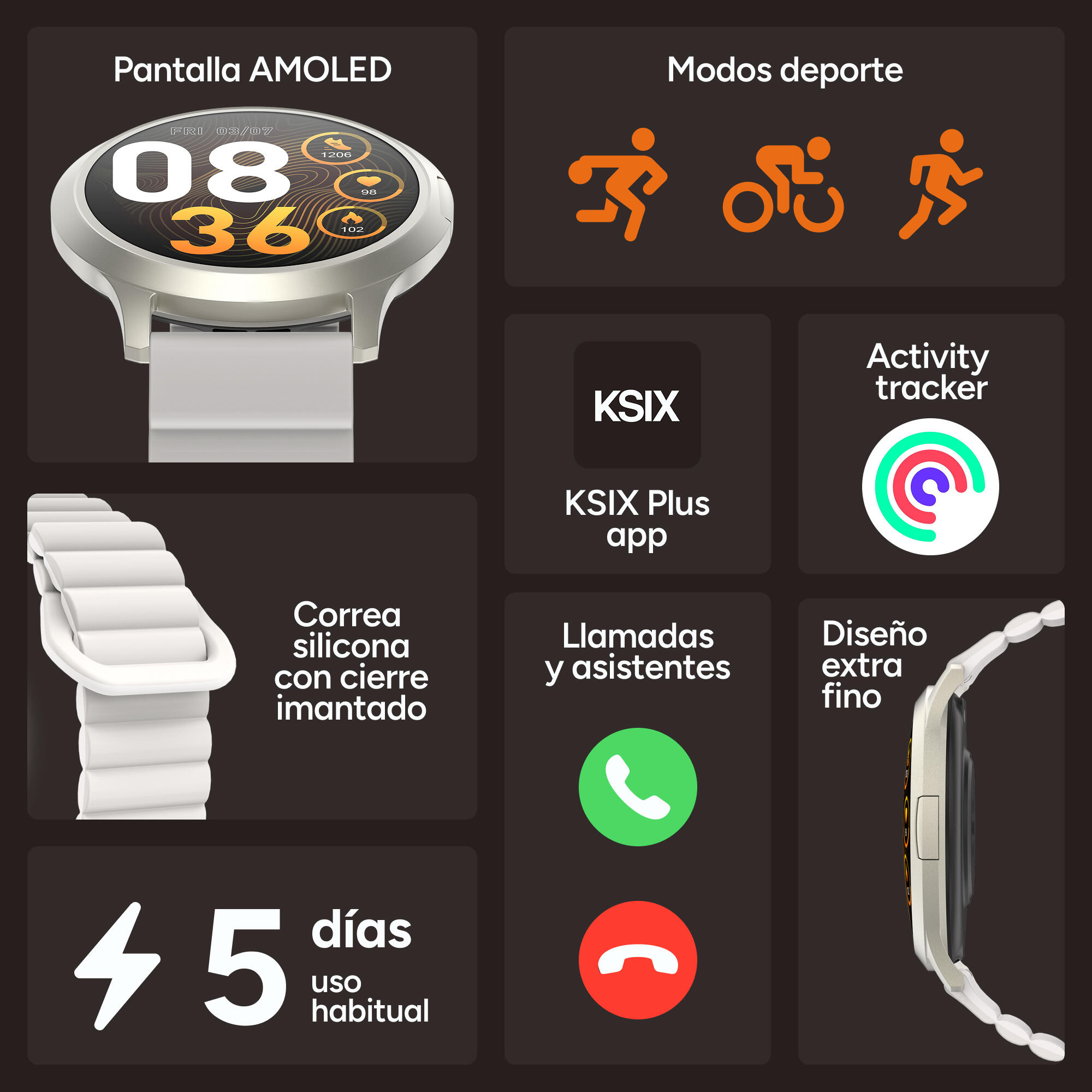 Smartwatch KSIX Core 3 Go 2/8