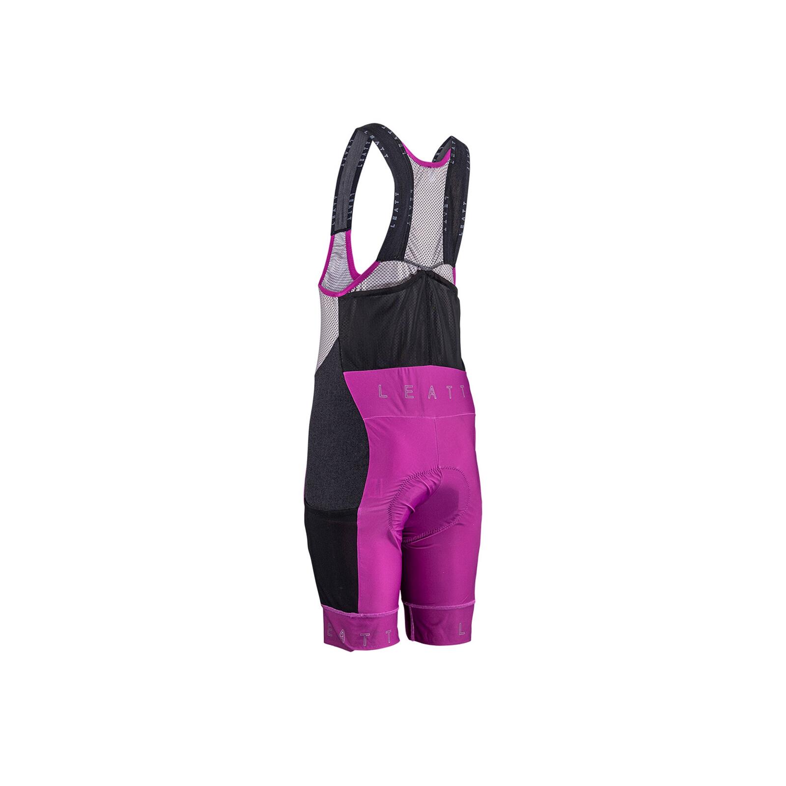 Cuissard à bretelles VTT Endurance 5.0 violet pour femme 2/6