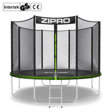Trampoline rond Zipro Jump Pro 10FT 312cm avec filet de protection extérieur