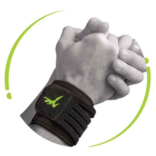 Protector de muñeca unisex fácilmente ajustable running senderismo fitness negro 5/5
